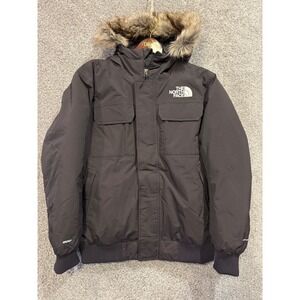 The North Face Jacket Mens Large Black McMurdo Bomber 600 Down DryVent Faux Fur